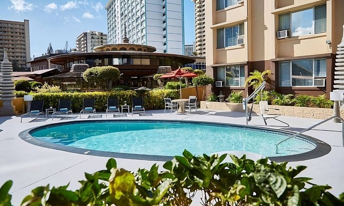 Ala Moana Hotel | City View King, Poolside Comfort, Peaceful Waterfall Views, Near Waikiki Beach