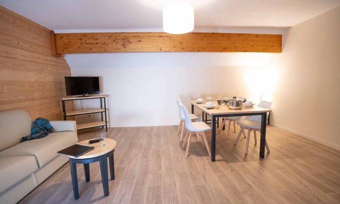 Saint-Colomban-des-Villards House | Cozy Savoyard Getaway: Comfortable Living! Lakeside Playground & BBQ Facilities!