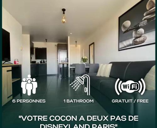 Montevrain Apartment | Cocon moderne - proche Disneyland Paris