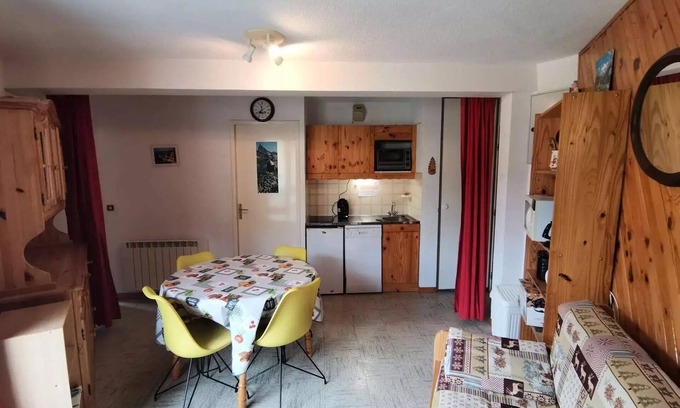 Reallon Apartment | Comete Residence - Charming T2, 6 beds well located in the resort of Réallon