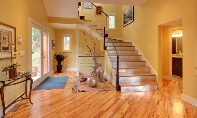 Lakemont House | Comfortable Contemporary Villa w boathouse, patio, swimming dock