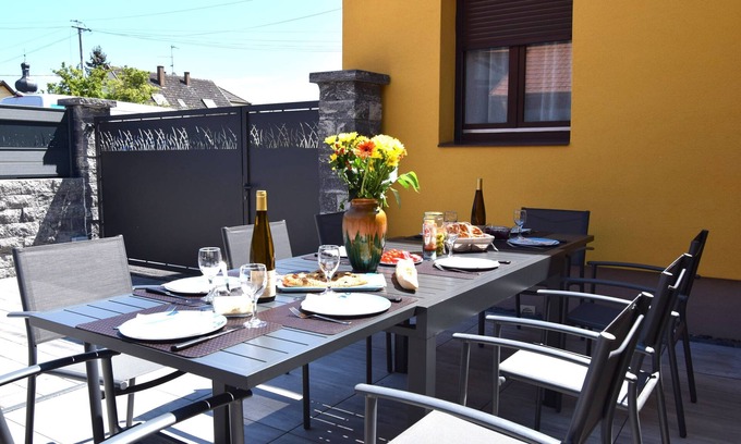 Grussenheim House | Comfortable family home with table soccer, outdoors, 30 minutes from Europa Park!