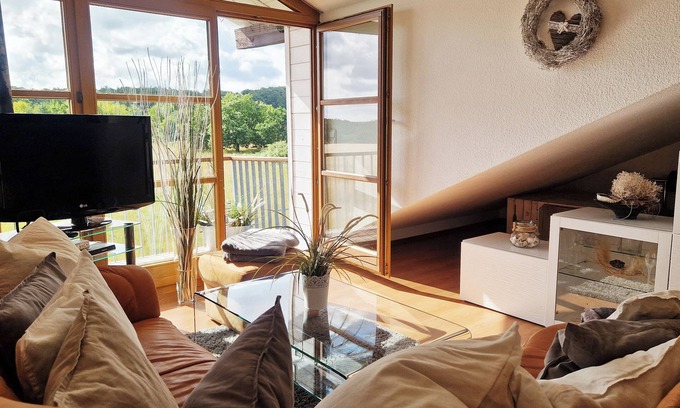 Wittenbeck Apartment | Comfortable vacation apartment with covered balcony and stunning views of the countryside