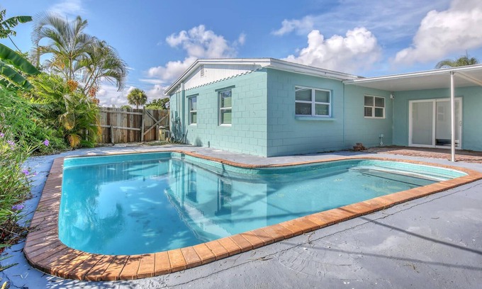 South Patrick Shores Other | Comfy Home W/ Pool Walking Distance From Beach