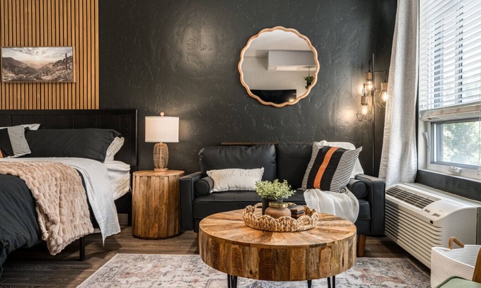 Boise Apartment | Comfy King Bed, Hot Tub, Coffee Bar, Gym