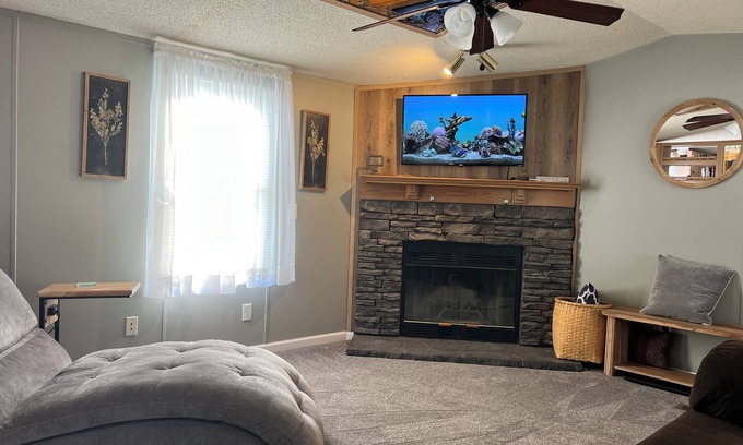 Moorefield House | Comfy Mobile Home located minutes from restaurants and venues.
