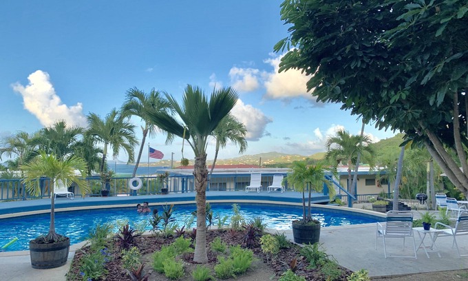Christiansted Condo | Condo with King Size Bed, near Downtown, with Ocean Views, AC, and Secured.