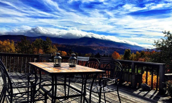 Stowe Area House | Contemporary Cape – Mountain Views, Hot Tub, Fireplaces & Near Village!