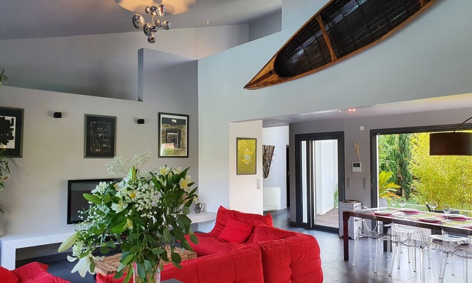 Millas House | Contemporary whole villa with swimming pool, parking.