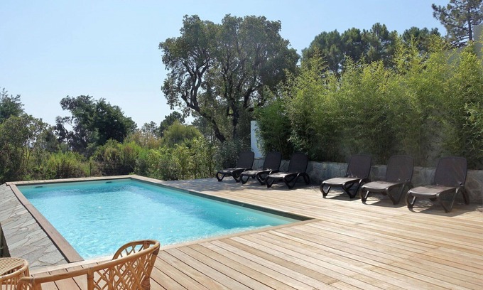 Favone Apartment | Cosy apartment for 8 people with WIFI, private pool, A/C, patio, pets allowed and panoramic view