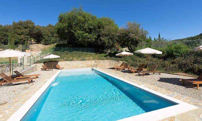 Villa A Sesta Apartment | Cosy apartment for 5 guests with A/C, WIFI, pool, TV, patio and panoramic view