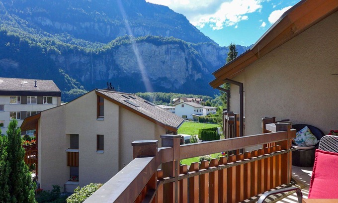 Martisberg Apartment | Cosy apartment for 4 guests with WIFI, TV, balcony, pets allowed and panoramic view