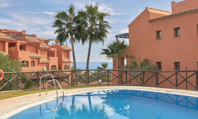 Buenas Noches Apartment | Cosy apartment for 4 guests with pool, A/C, WIFI, hot tub, TV and terrace