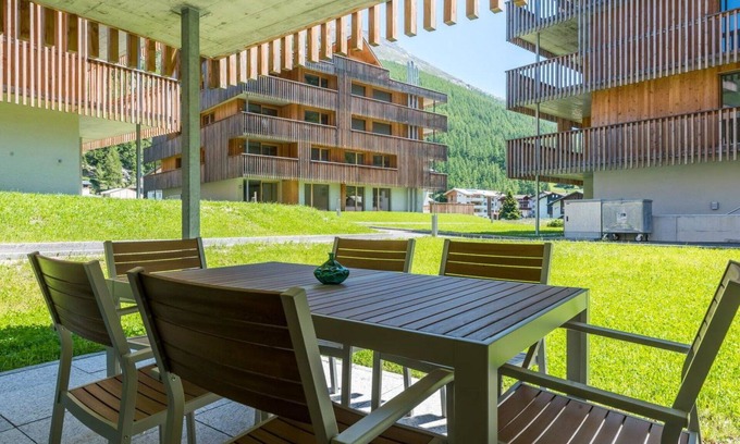 Saas Grund Apartment | Cosy apartment for 7 guests with WIFI, TV, balcony and pets allowed