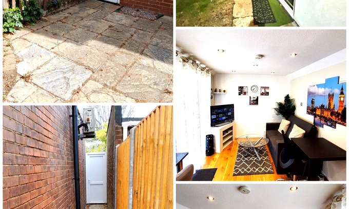 Luton Apartment | Cosy Serene Garden 1 Bedroom FLAT. 1 min walk from Leagrave Station