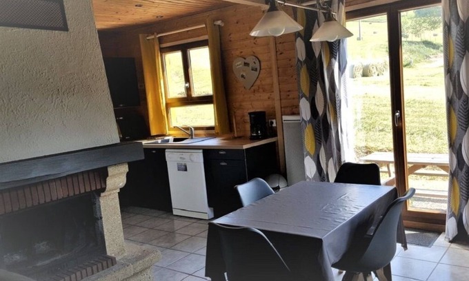 La Croix-aux-Mines Ski Chalet | Cosy wooden chalet classified as furnished holiday accommodation