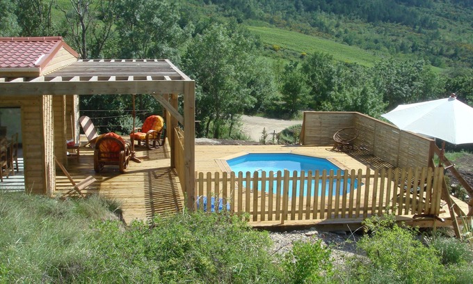 Roquetaillade House | Cottage the year round private pool in summer and sauna - jacuzzi off season