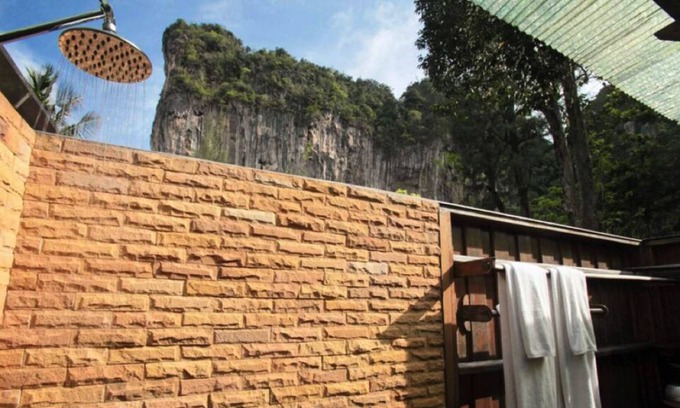 Krabi Resort | Covered Outdoor Bathroom Railay Beach