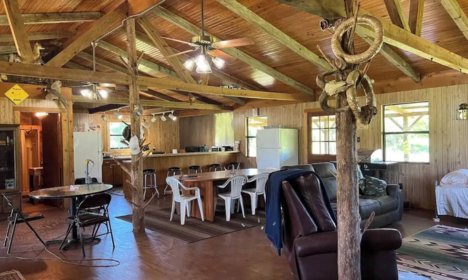 Thrall Cabin | Cozy cabin located on 168 acres of quiet country living.