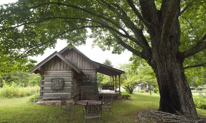 Barnardsville Cabin | Cozy Historic Cabin Retreat - visit trails right off of the farm. Pet Friendly.