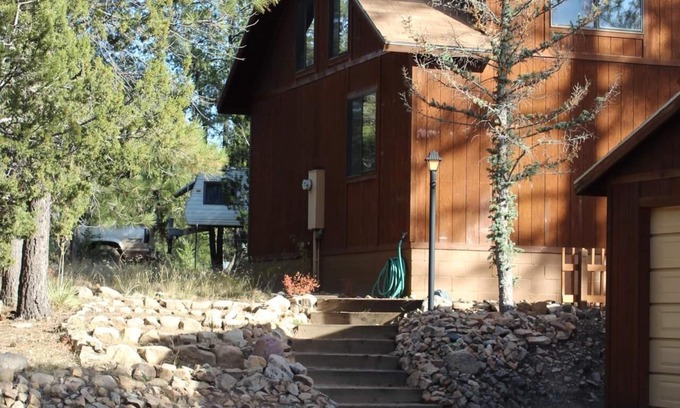 Overgaard House | Cozy, quaint cabin nestled among the pine trees