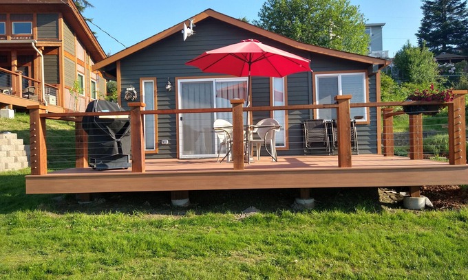 Diamond Point Cabin | Cozy, Salt Water View, Olympic Peninsula Cabin