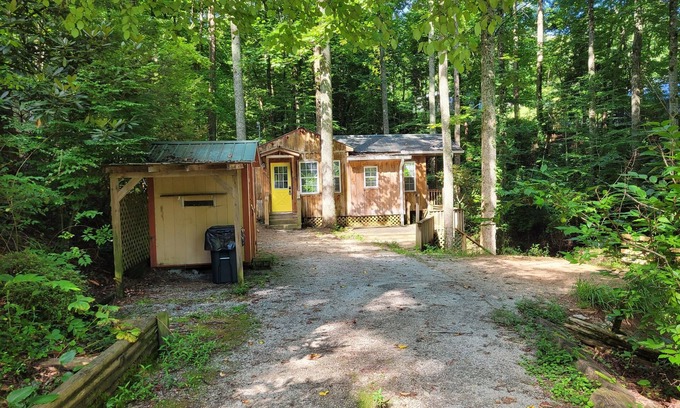 Rabun Gap Cabin | Creekside at the Wolffork Valley Chalet - Dog Friendly!
