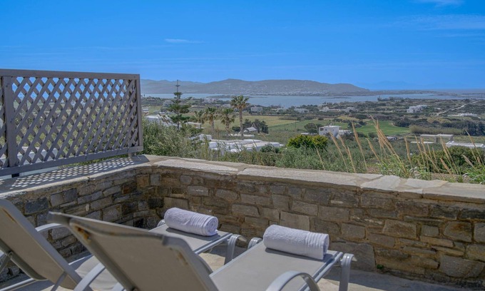 Nea Cryssi Akti Villa | Dazzling Paros Villa | 3 Bedrooms | Villa Contessa | Large Furnished Veranda