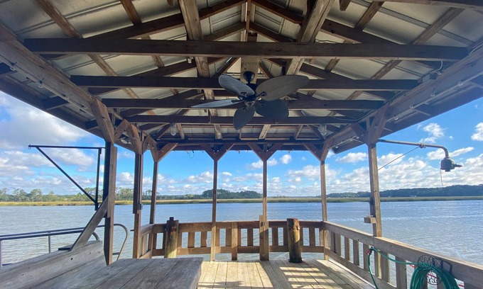 Edisto Island House | Deepwater Dock & Boat Ramp; Expansive Creek Views; 10 Minutes to Beach Access