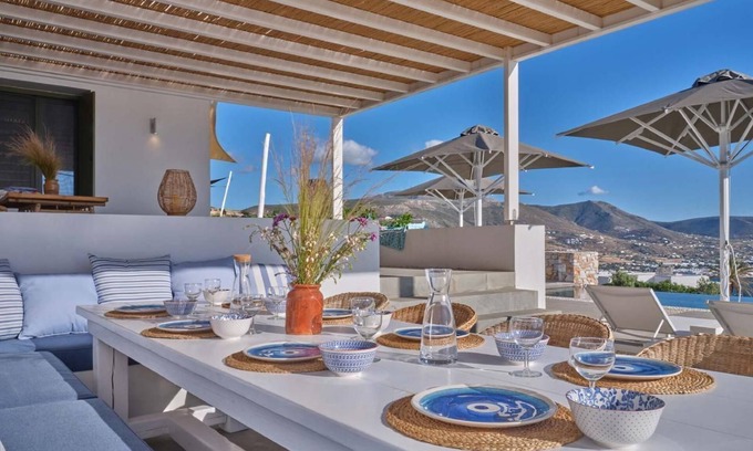 Krotiri House | Delium Villa mit infinity pool und Meeresblick