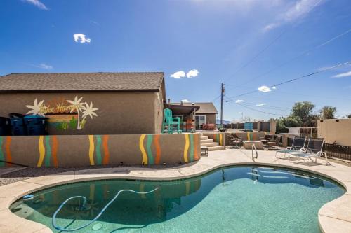 Lake Havasu City House | Desert Dreaming Pool Fire Pit Game Room
