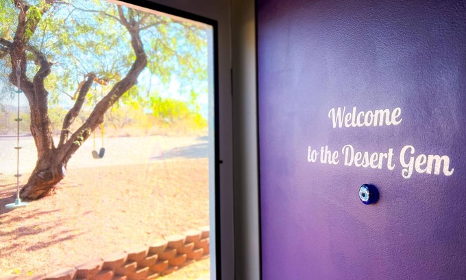 Tucson House | Desert Gem Guest House nestled among lush Mesquite trees.