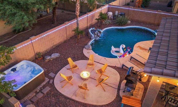 Tamaron Villa | Desert Oasis Amazing Pool/Waterfall/Firepit/Office