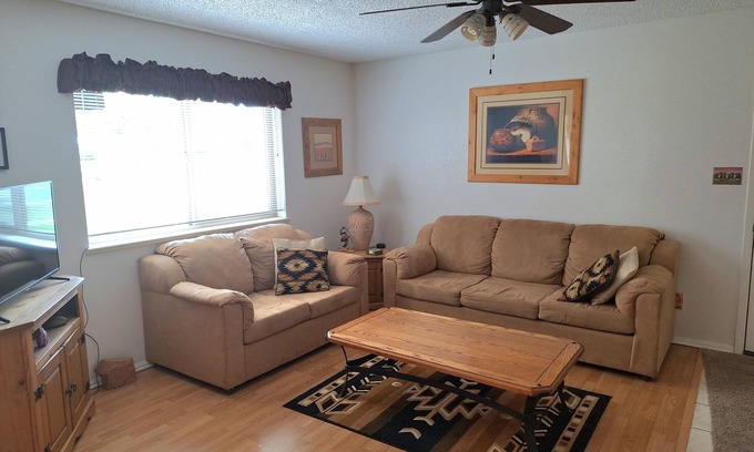 East Mesa Condo | Desert Oasis in Friendly Community!