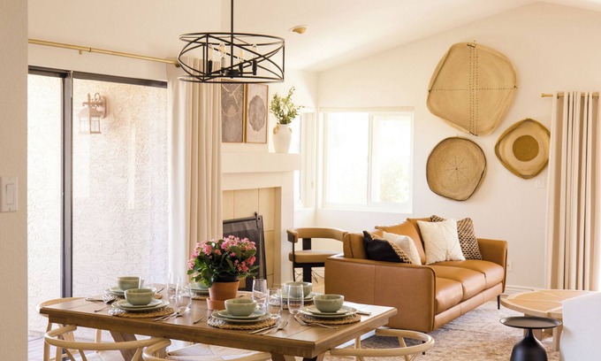 Park Center Place House | Design-Forward Gem, Heated Pool + Hot Tub, King Bed, Superhost, Flexible