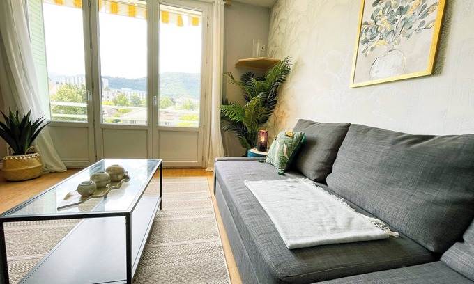 La Tronche Apartment | #DF The Palmeraie 🌴Garden |T3 + Parking