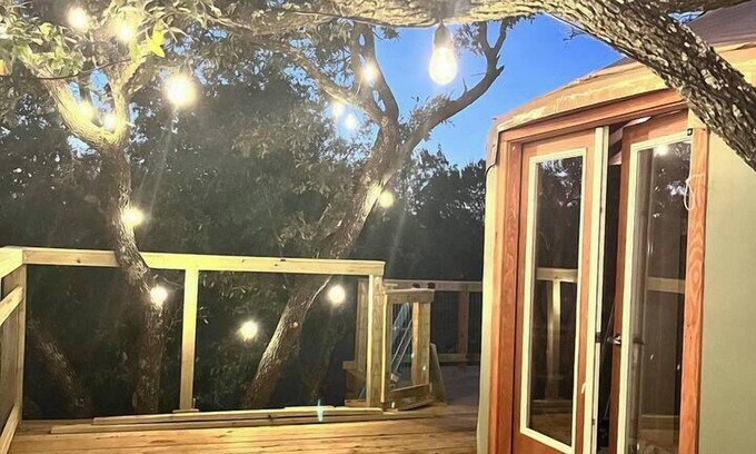 Gatesville Cabin | Disconnect to Reconnect: Hill Country Yurt Escape, Rustic Hill Country Glamping