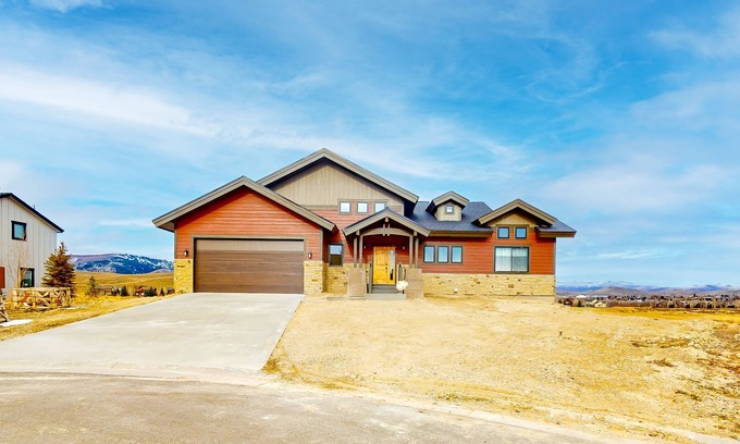 Grand Elk Ranch House | Dog-friendly golf course-front home with mtn & ski views, fireplace, & balconies