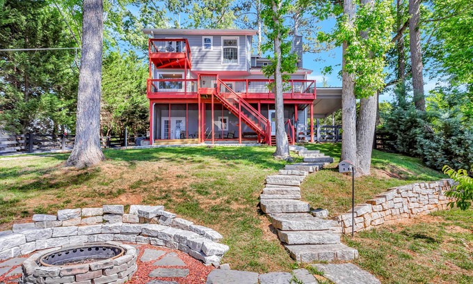Snellville House | Dog-friendly lake house with dock, decks, firepit, grill, fireplace, & WiFi