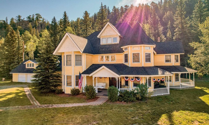 South Fork House | Dog-friendly mansion with antique decor, WiFi, and gas fireplace - near skiing