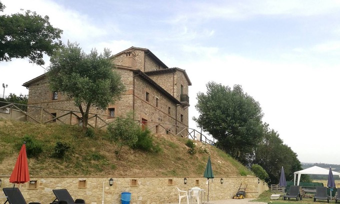 Fratta House | Double Twin Room With Balcony Pool View