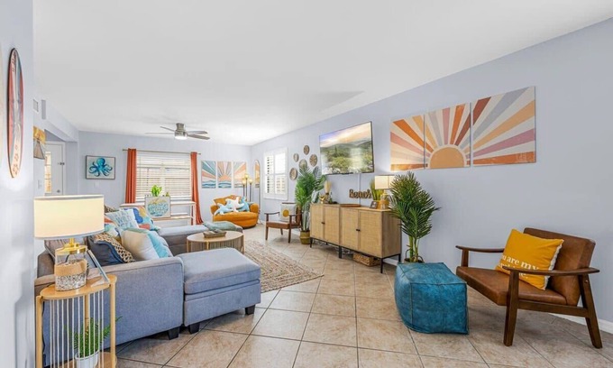 Cocoa Beach House | Downtown Cocoa Beach Townhome- Walk to Everything!