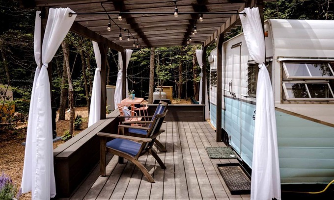 Franklin House | Dream Glamping at Adult-Only Vintage Camper Destination in Franklin, North Carolina