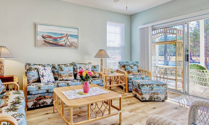 Sunset Beach Condo | Dreamy lakefront condo near the beach with WiFi, private patio & shared pool