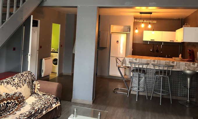 Coteaux Ouest Apartment | DUPLEX 2 ROOMS + LIVING ROOM Rouen TRAIN STATION