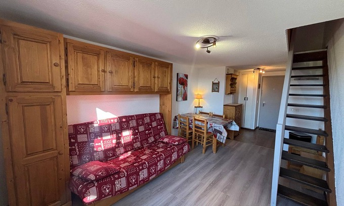 Les Saisies Apartment | Duplex 3 rooms, 6 ppl, balcony, TV, dishwasher, pets allowed