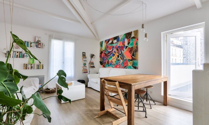 Quartier de la Chapelle Apartment | Duplex Apartment With big Terrace in Vibrant Area
