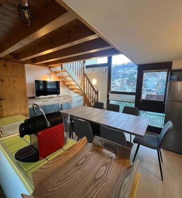 Saint-Gervais-les-Bains Apartment | Duplex St Gervais rooftop - 500m des télécabines