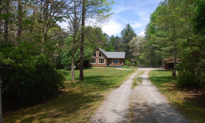 Cedar Mountain Cabin | Dupont, Waterfall, Wifi, Fenced Yard, Pets Ok, 40 acres