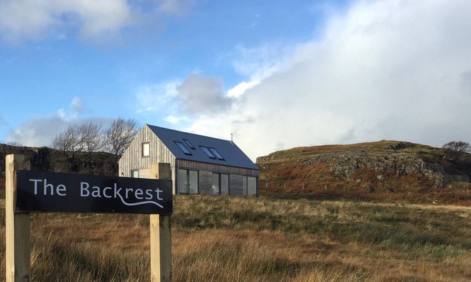 Skinidin House | Eco and back friendly modern house, amazing views from all rooms, by Dunvegan
